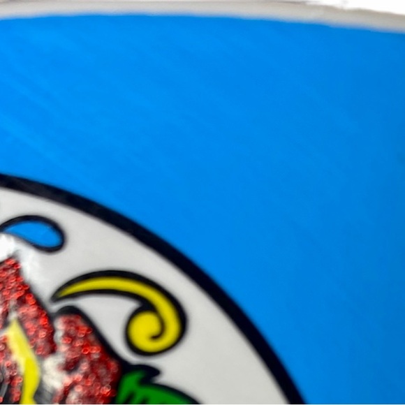 Day Of The Dead Blue/White Multicolored Skull Image on Coffee Mug 16 oz. 4.25” - Picture 7 of 9